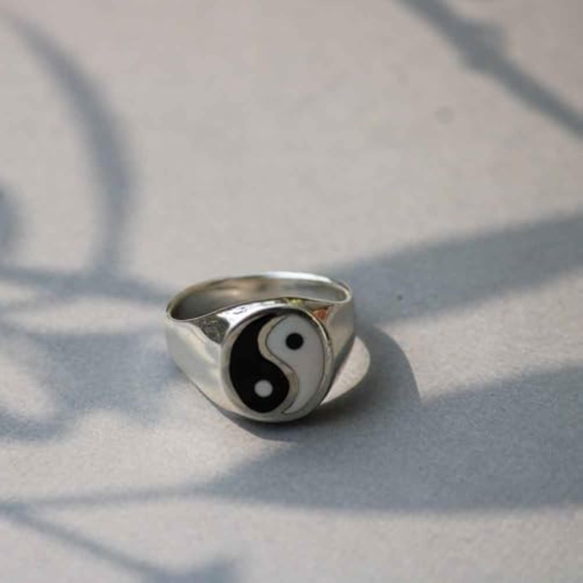 925 Yin-Yang Sterling Silver Ring for Men